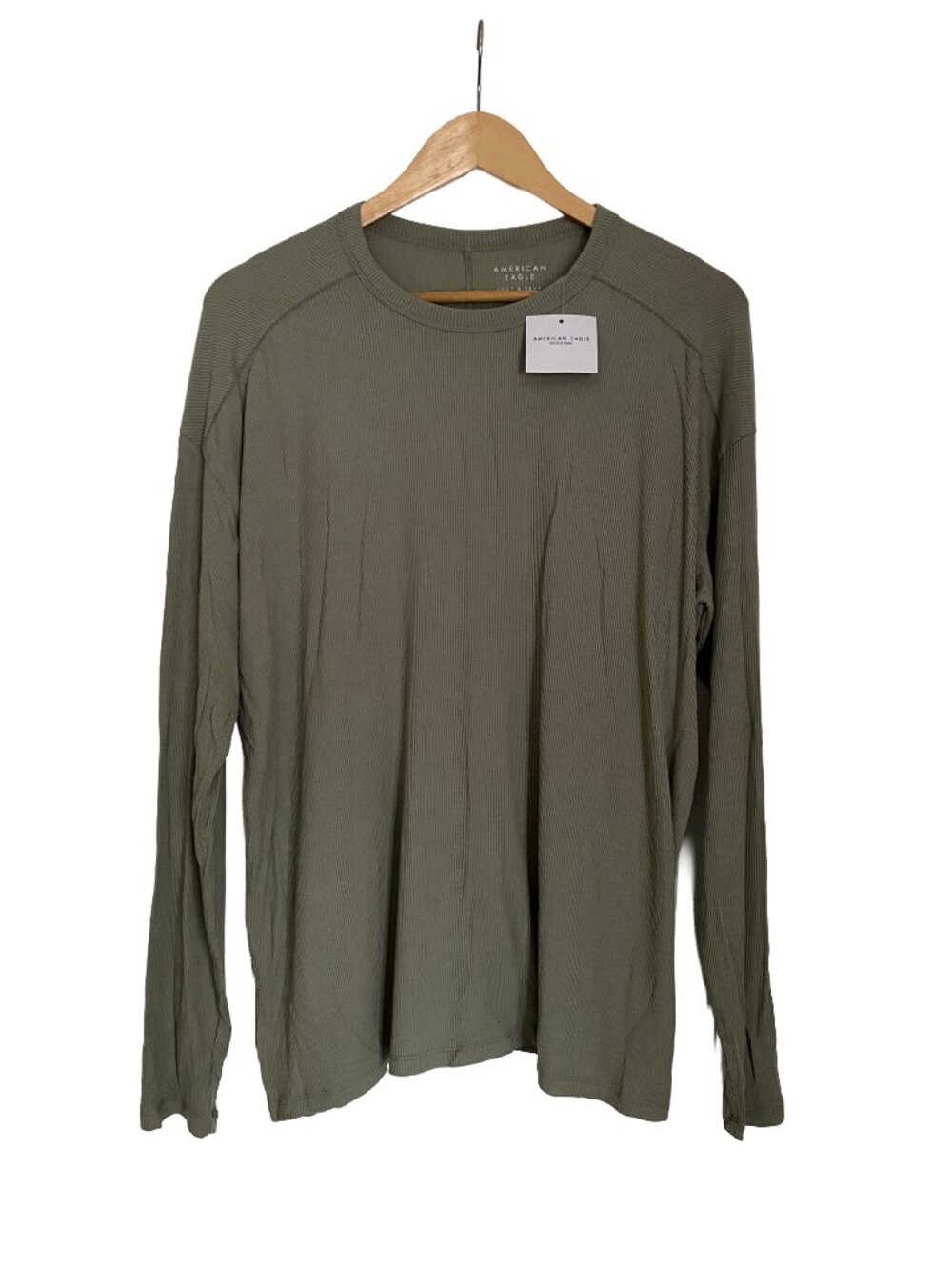 American Eagle - Soft & Sexy Long Sleeve Shirt - Sage Green - Size L (NWT)